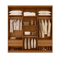 Guarda Roupa Casal Boston 6 Portas Com Pés Moderna Imbuia - 3