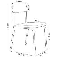 Kit 04 Cadeiras Estofada Para Sala De Jantar Sense Branco C01 Veludo Vermelho Vinho - Lyam Decor - 5