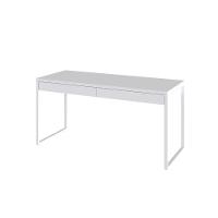 Mesa Diretor 150x60x75cm Com 2 Gavetas Kuadra Branco Chess Estrutura Branca - 2