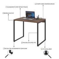 Mesa Kuadra Office 90x60x75cm Nogal - 5
