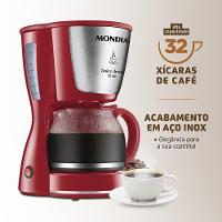 Cafeteira Elétrica Dolce Arome C-32-32x-r 127v-vermelho/inox - 6