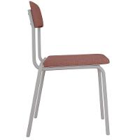 Kit 04 Cadeiras Estofada Para Sala De Jantar Sense Branco C01 Linho Rosê - Lyam Decor - 8