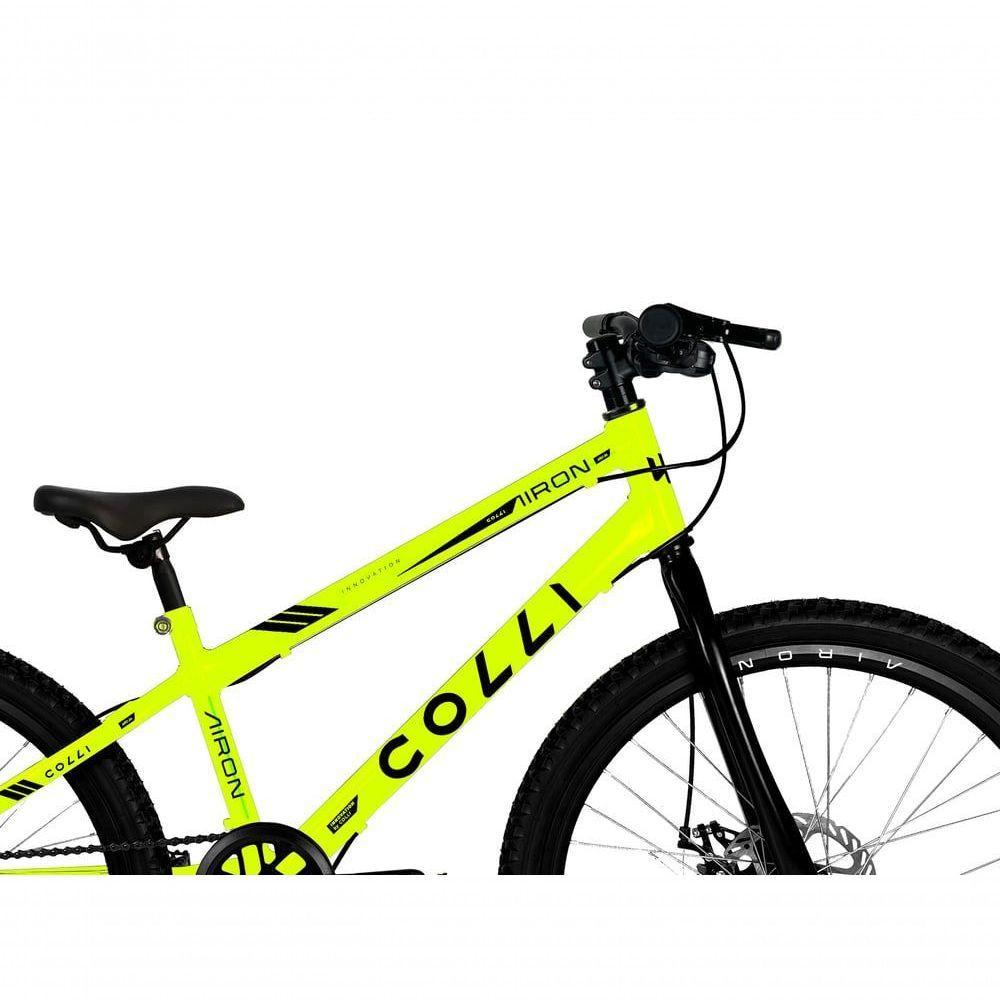 Bicicleta Colli Airon Aro 24 Com Freio A Disco 7v Amarelo - 2