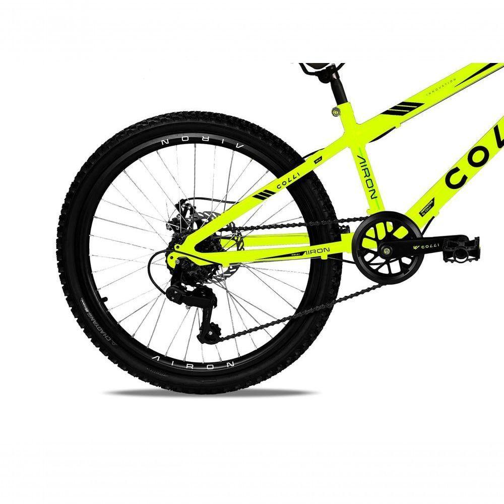 Bicicleta Colli Airon Aro 24 Com Freio A Disco 7v Amarelo - 3