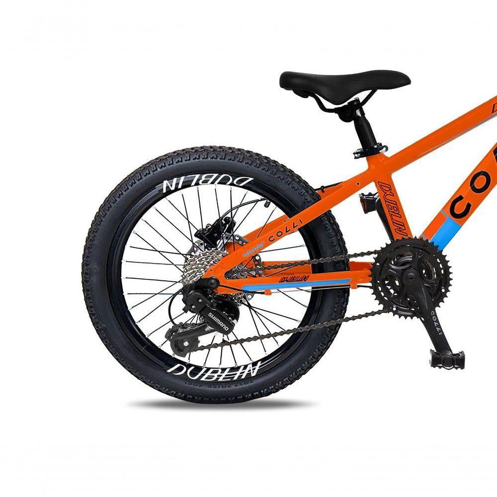 Bicicleta Aro 20 Colli Dublin Shimano 8v Laranja Neon - 3