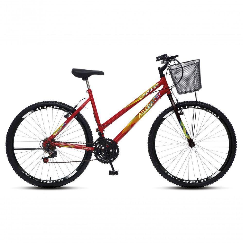 Bicicleta Colli Cazelle Allegra Aro 26 Freio V-brake Quadro 18 Vermelho - 1