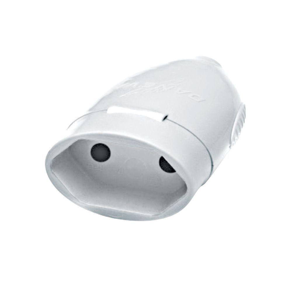 Tomada Desmontavel Daneva 2p 20a/ 250v Ref.1605 Branco - 1