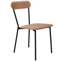 Cadeira Estofada Para Sala De Jantar Liora Preto C01 Veludo Bege - Lyam Decor - 1