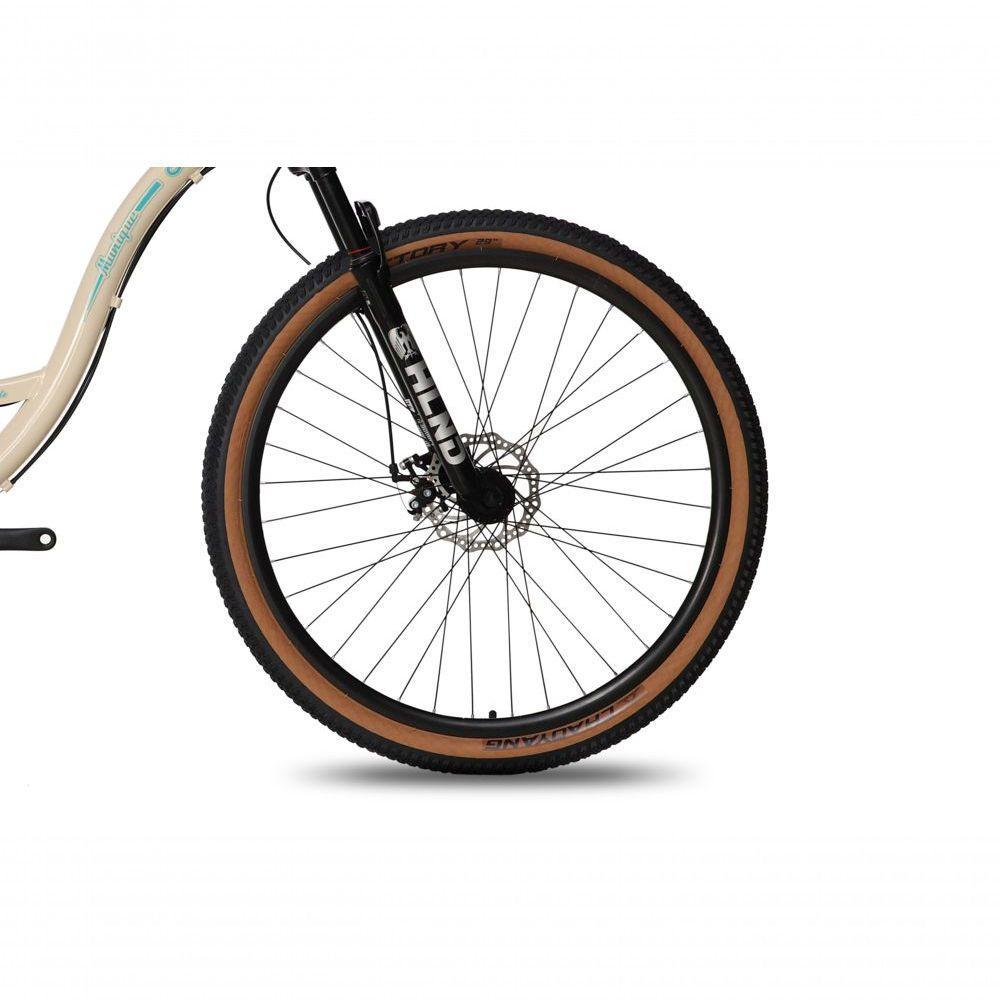 Bicicicleta Colli Munique Aluminio Aro 29 Disco-shimano 21v Tamanho Do Quadro 17 Bege Retrô - 4