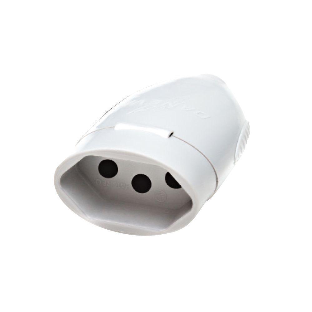 Tomada Desmontavel Daneva 2p+t 20a - 250v Ref.1618 Branca - 1