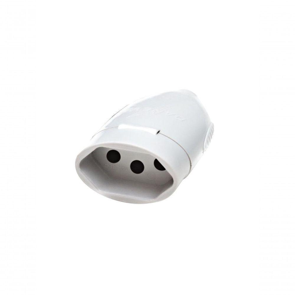Tomada Desmontavel Daneva 2p+t 20a 250v Ref.1618 Branca - 1