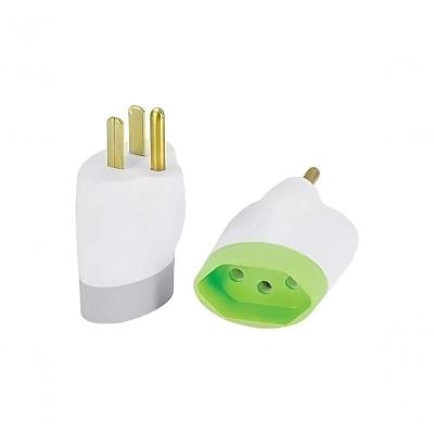 Pino Adaptador Daneva 2p+t 15a 250v Dn1633 Cor Sortida