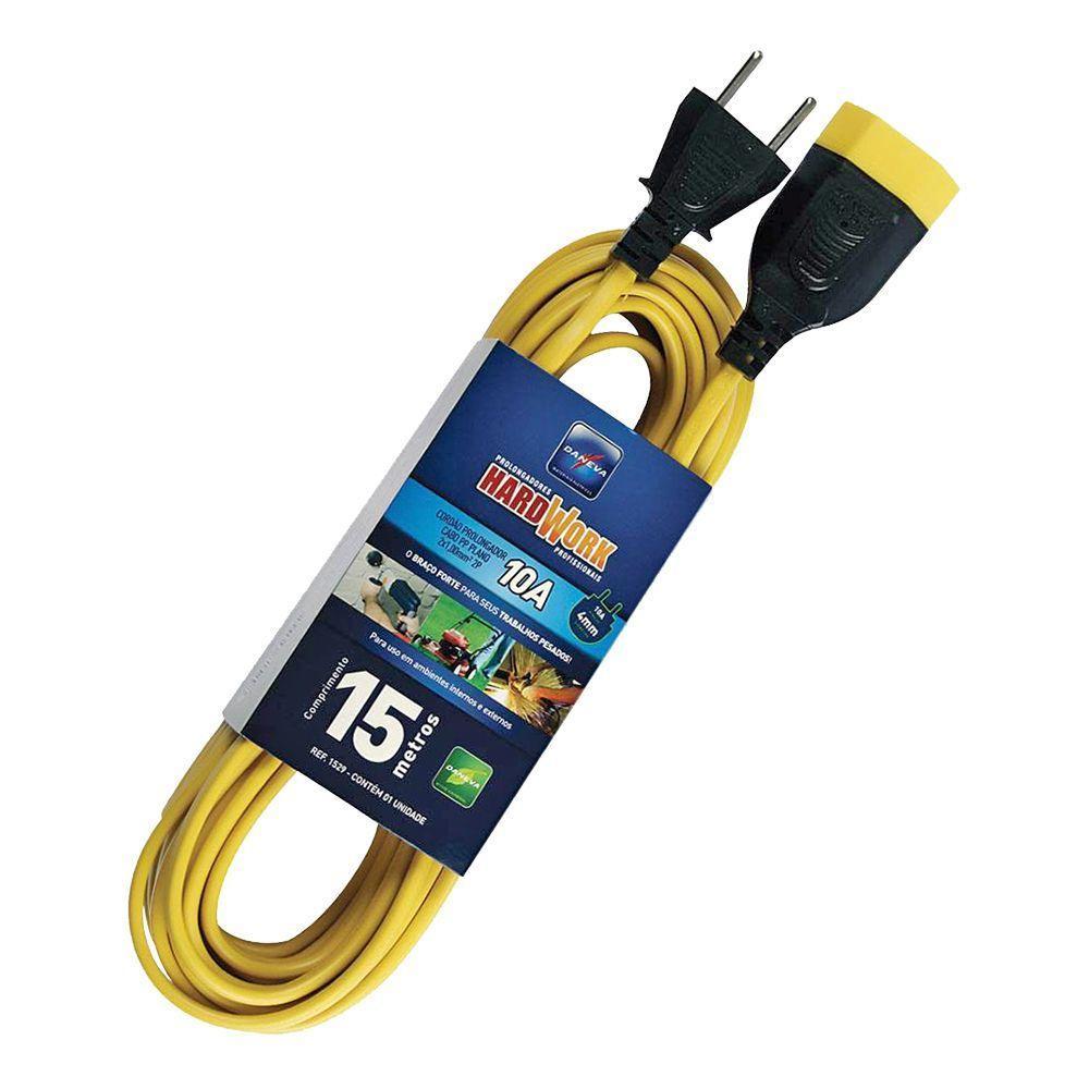 Prolongador Daneva Pp Amarelo 15 Metros 1,00 Mm Ref.1529 - 1
