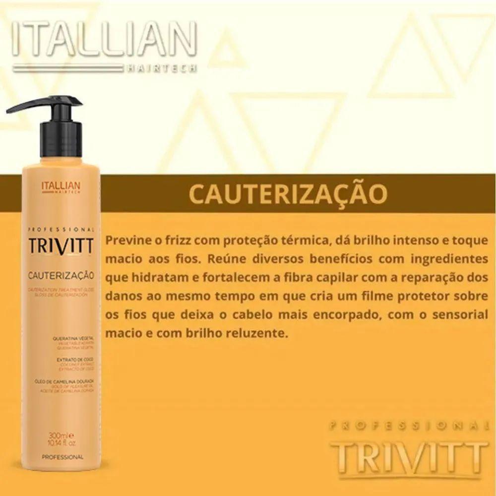 Cauterização Capilar Trivitt Profissional 300ml - Tratamento Capilar Pós-quimica - 3