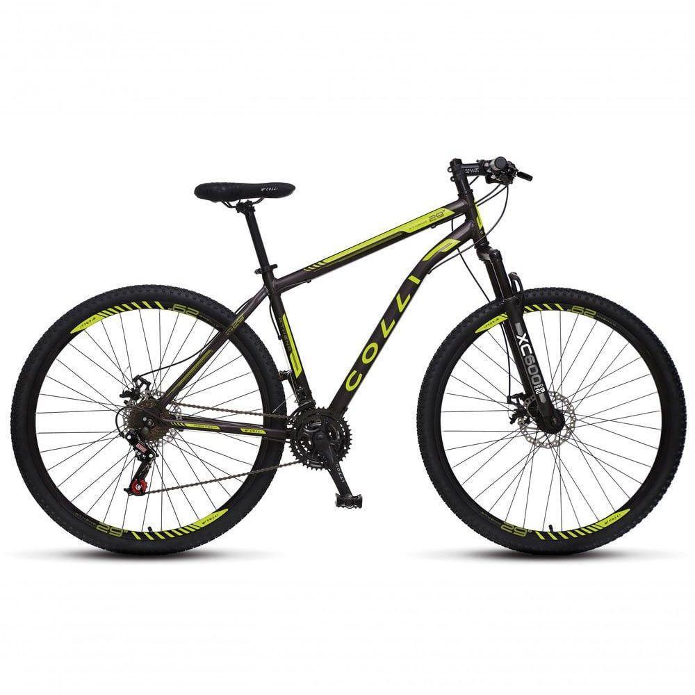 Bicicleta Athena Aro 29 Em Aço Com 21 Marchas Colli Preto-amarelo - 1