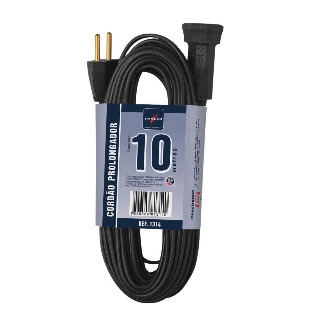 Cordao Prolongador Daneva 10 Metros Com Pino Ref.1314 - 1