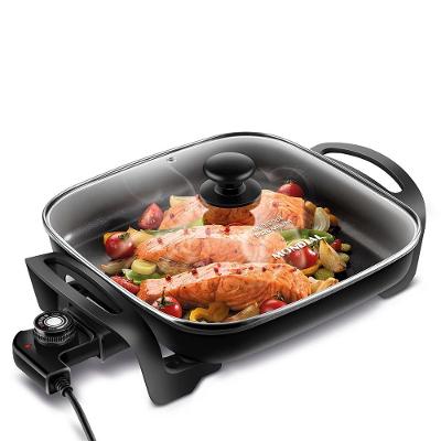 Panela Elétrica Grill Quadrada Mondial PE-49 4L 1200W Preto 220V