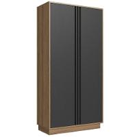 Armario Para Escritorio Office 160x80 Cm Ar5020 Faem Mel Grafite - 1