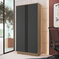 Armario Para Escritorio Office 160x80 Cm Ar5020 Faem Mel Grafite - 8