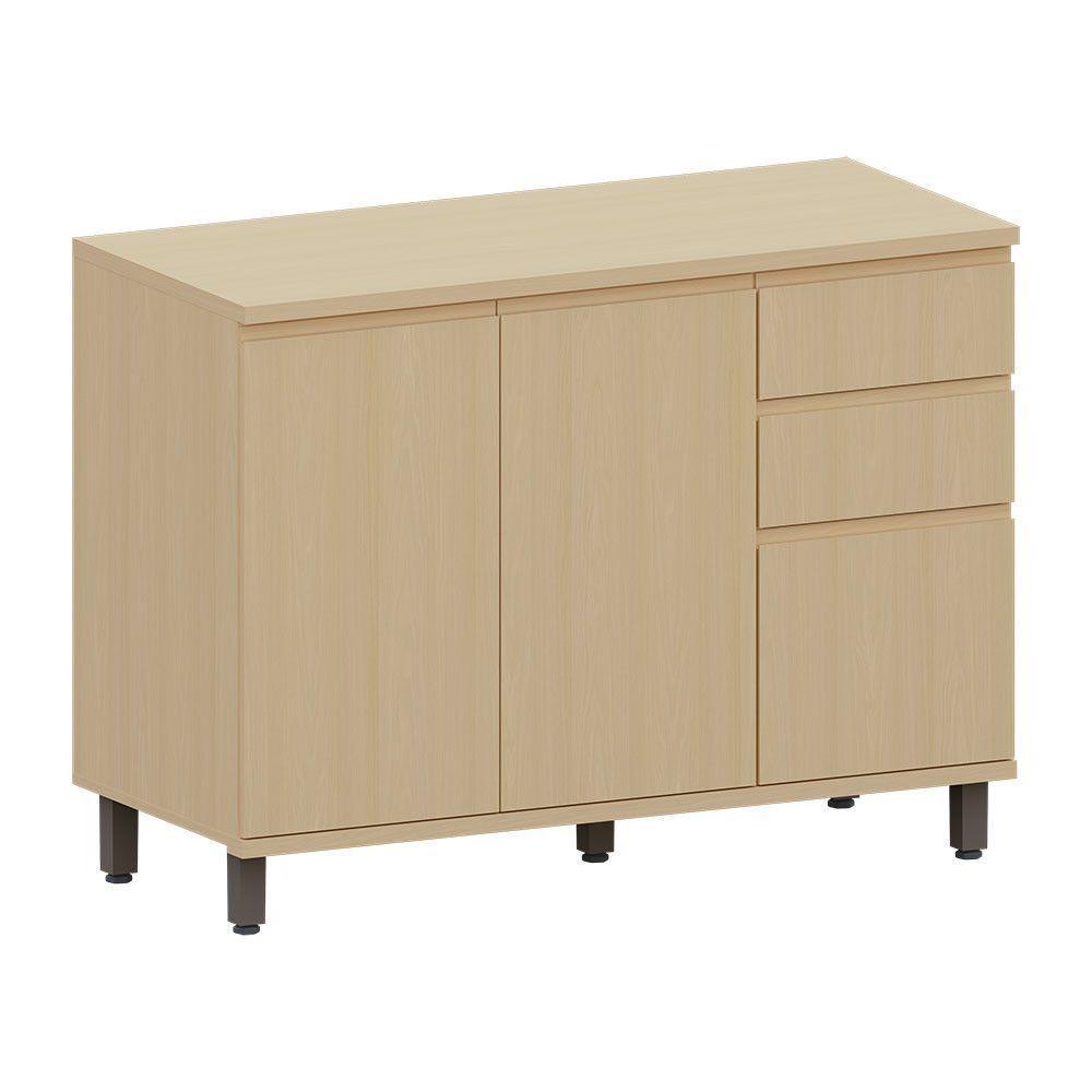 Balcão De Cozinha 3 Pts E 2 Gav Com Tampo 120cm Aura Luciane Carvalho - 2