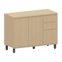 Balcão De Cozinha 3 Pts E 2 Gav Com Tampo 120cm Aura Luciane Carvalho - 2