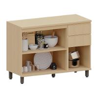 Balcão De Cozinha 3 Pts E 2 Gav Com Tampo 120cm Aura Luciane Carvalho - 3