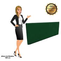 Cabeceira Painel Clean para Cama Box Casal 140cm Suede Verde - 2
