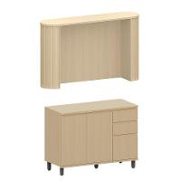 Bancada Cozinha 144cm Com Tampo Para Ilha E Balcão 120cm Aura Carvalho - 1