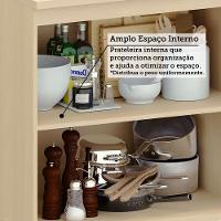 Bancada Cozinha 144cm Com Tampo Para Ilha E Balcão 120cm Aura Carvalho