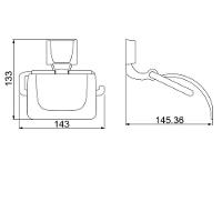Papeleira Attic Quadra Preto 2020 F24 - 2