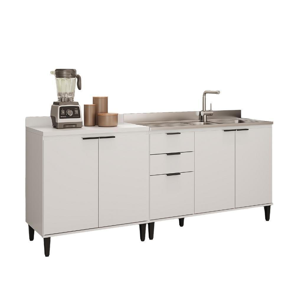 Conjunto Balcões Miami Mood Carraro Branco - 3