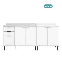 Conjunto Balcões Miami Mood Carraro Branco