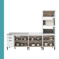 Conjunto Balcões Miami Sunset Carraro Branco - 5