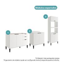 Conjunto Balcões Miami Sunset Carraro Branco - 10