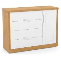 Quarto De Bebe 4 Portas Tutto New Freijó Branco Acetinado Com Capitonê New Boucle - Matic - 7