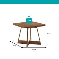 Conjunto Sala De Jantar 4 Cadeiras Seul Carraro Nogal