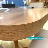 Conjunto Sala De Jantar 4 Cadeiras Seul Carraro Nogal - 5