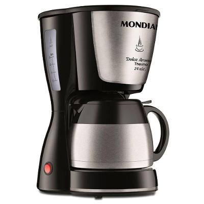 Cafeteira Elétrica Mondial Dolce Arome C-33jt-24x Cafeteira-127v-preto/inox