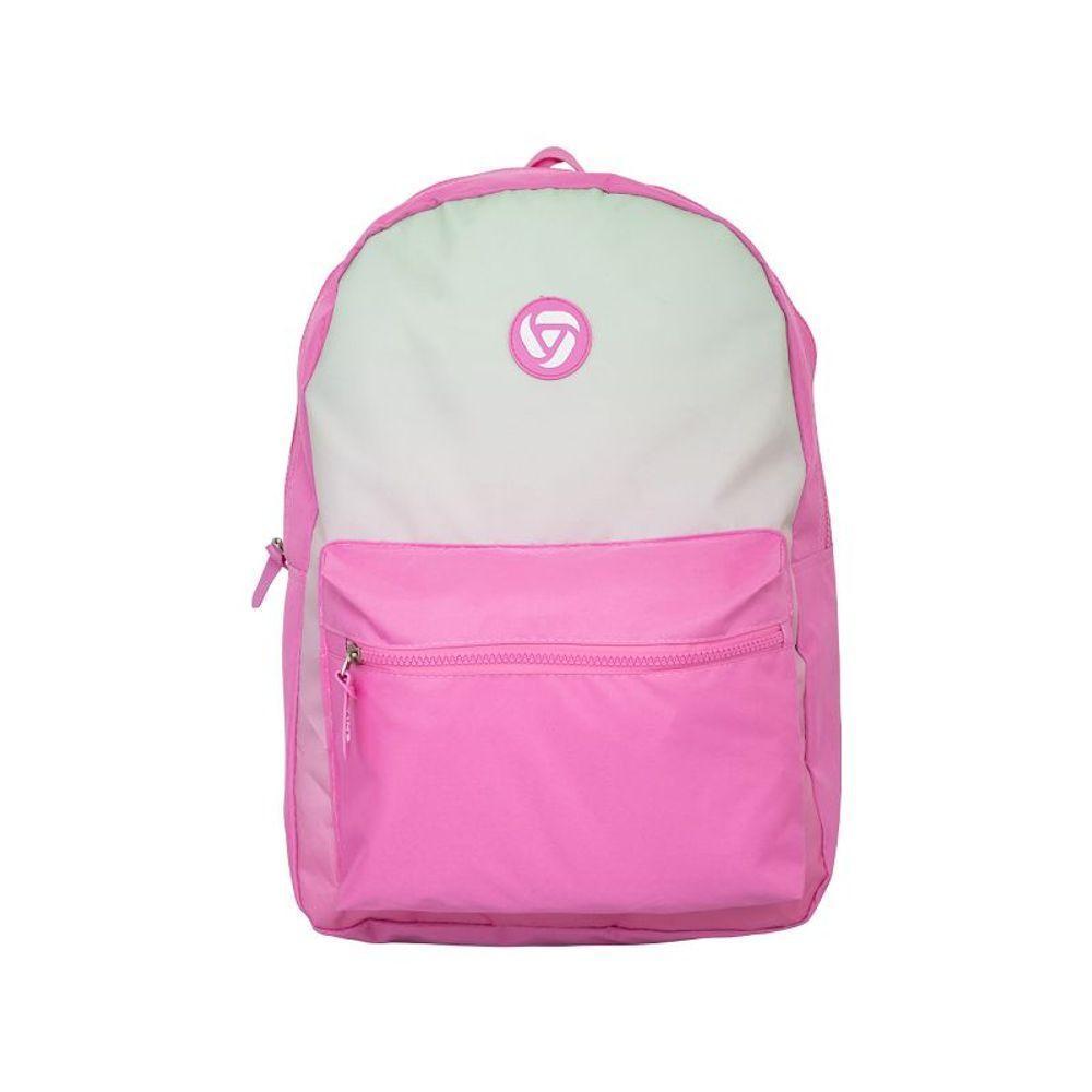 Mochila Casual Yins Gradiente Em Poliéster Rosa Rosa - 2