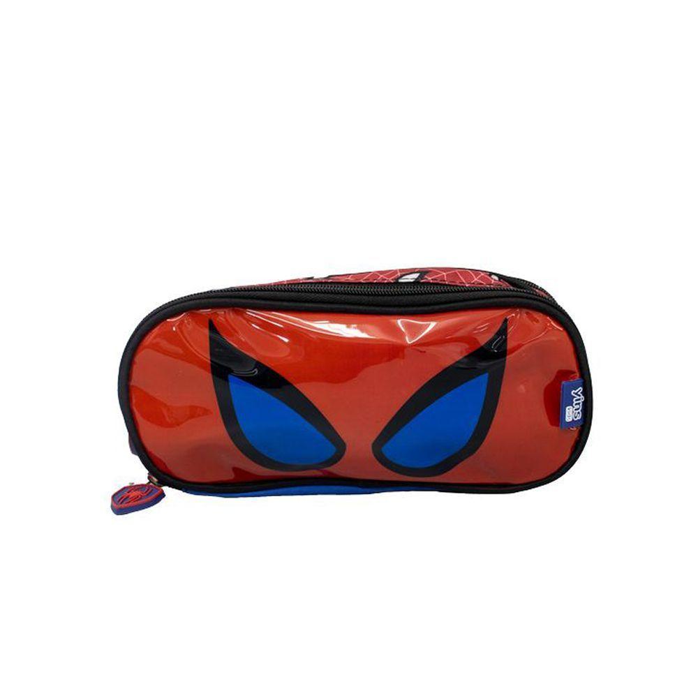Kit Mochila Escolar Infantil De Rodinhas Com Lancheira E Estojo Yins Em Pvc 3d Kids Spider Vermelho - 2