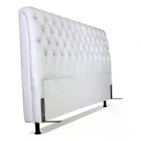 Cabeceira De Cama Box Casal Queen 158cm Pádua Couro Off White - 5