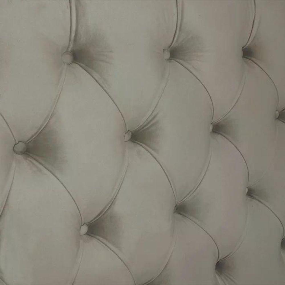 Cabeceira De Cama Box Casal Queen 158cm Pádua Veludo Marrom - 3