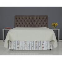 Cabeceira De Cama Box Casal Queen 158cm Pádua Couro Marrom - 6