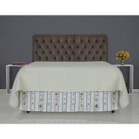 Cabeceira De Cama Box Casal Queen 158cm Pádua Veludo Marrom - 5