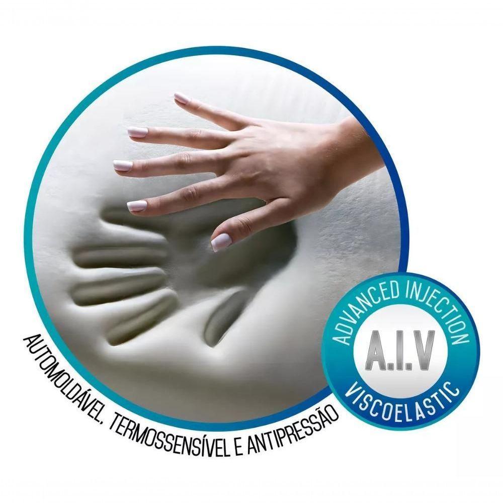 Kit 2 Travesseiros Nasa Viscoelástico Baixo 58x38 Cm - 7