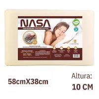 Kit 2 Travesseiros Nasa Viscoelástico Baixo 58x38 Cm