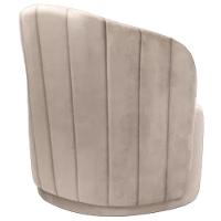 Poltrona Decorativa Stela Suede Bege Claro - 5