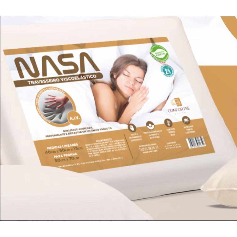 Travesseiros Nasa Viscoelástico Médio 60x40 Cm - 4
