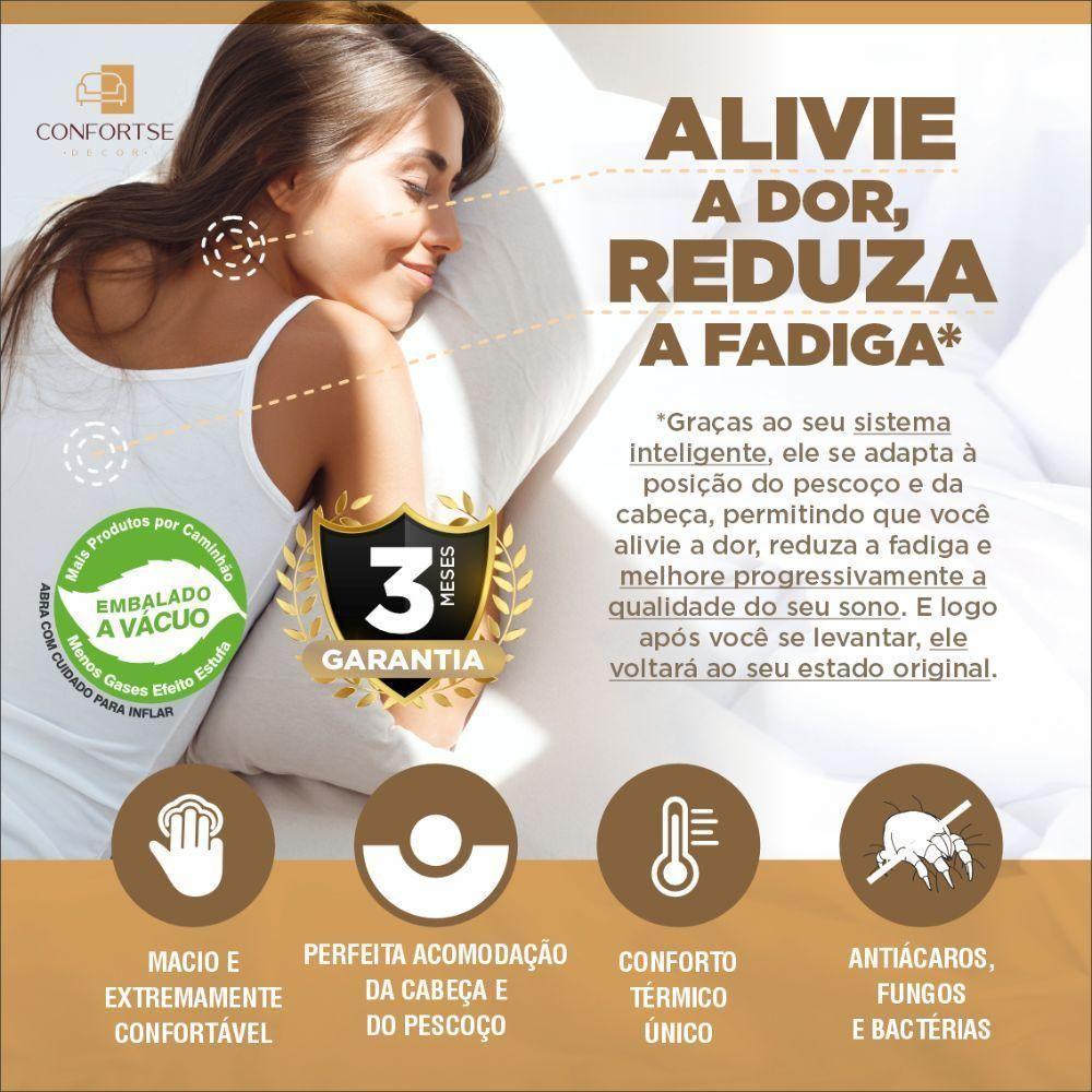 Travesseiros Nasa Viscoelástico Médio 60x40 Cm - 10