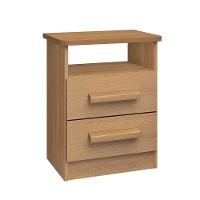 Mesa De Cabeceira 2 Gavetas Firenze D'doro Cinamomo - 1